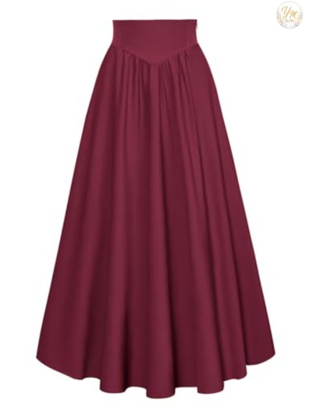 Women Renaissance Victorian Maxi Skirt Flowy Long A-Line High Waist